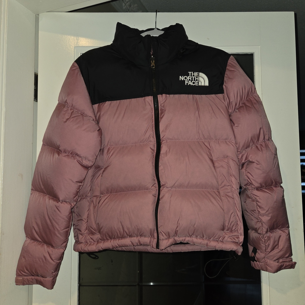 The North Face Pink & Black Puffer Jacket